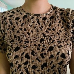 animal print t-shirt